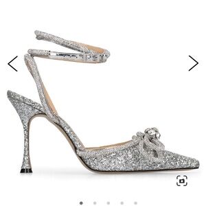 MACH & MACH 100mm glitter pumps